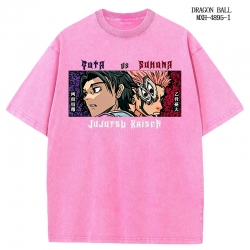 Demon Slayer Kimets Anime peripheral pure cotton washed and worn T-shirt from S to 2XL