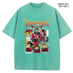 Demon Slayer Kimets Anime peripheral pure cotton washed and worn T-shirt from S to 2XL