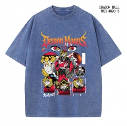 Demon Slayer Kimets Anime peripheral pure cotton washed and worn T-shirt from S to 2XL