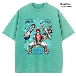 Demon Slayer Kimets Anime peripheral pure cotton washed and worn T-shirt from S to 2XL