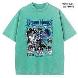 Demon Slayer Kimets Anime peripheral pure cotton washed and worn T-shirt from S to 2XL