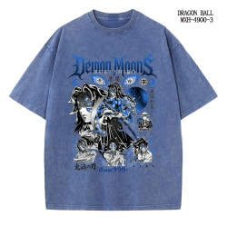 Demon Slayer Kimets Anime peripheral pure cotton washed and worn T-shirt from S to 2XL