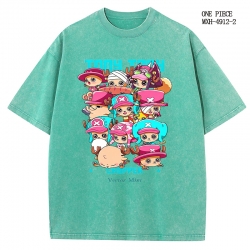 One Piece Anime peripheral pure cotton washed and worn T-shirt from S to 2XL