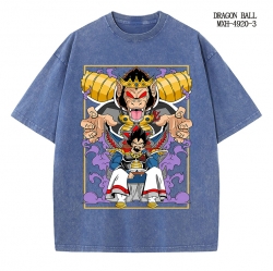 DRAGON BALL Anime peripheral pure cotton washed and worn T-shirt from S to 2XL