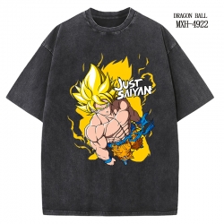 DRAGON BALL Anime peripheral pure cotton washed and worn T-shirt from S to 2XL