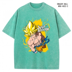 DRAGON BALL Anime peripheral pure cotton washed and worn T-shirt from S to 2XL