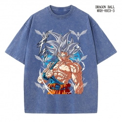 DRAGON BALL Anime peripheral pure cotton washed and worn T-shirt from S to 2XL