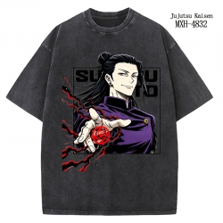 Jujutsu Kaisen Anime peripheral pure cotton washed and worn T-shirt from S to 2XL