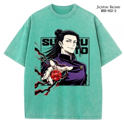 Jujutsu Kaisen Anime peripheral pure cotton washed and worn T-shirt from S to 2XL