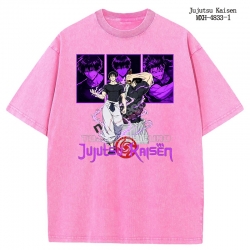 Jujutsu Kaisen Anime peripheral pure cotton washed and worn T-shirt from S to 2XL