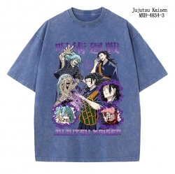 Jujutsu Kaisen Anime peripheral pure cotton washed and worn T-shirt from S to 2XL