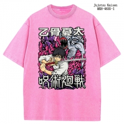 Jujutsu Kaisen Anime peripheral pure cotton washed and worn T-shirt from S to 2XL