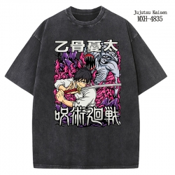 Jujutsu Kaisen Anime peripheral pure cotton washed and worn T-shirt from S to 2XL