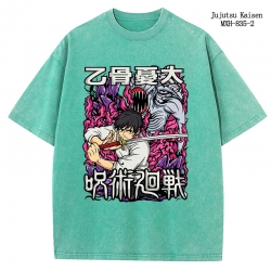 Jujutsu Kaisen Anime peripheral pure cotton washed and worn T-shirt from S to 2XL