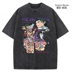 Jujutsu Kaisen Anime peripheral pure cotton washed and worn T-shirt from S to 2XL
