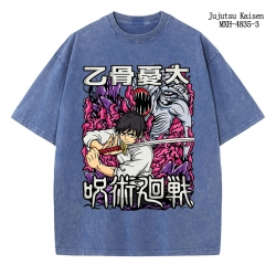 Jujutsu Kaisen Anime peripheral pure cotton washed and worn T-shirt from S to 2XL