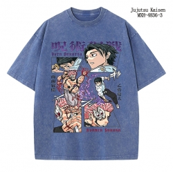 Jujutsu Kaisen Anime peripheral pure cotton washed and worn T-shirt from S to 2XL