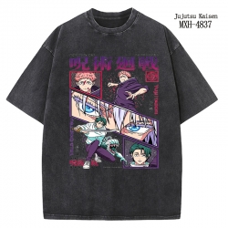 Jujutsu Kaisen Anime peripheral pure cotton washed and worn T-shirt from S to 2XL