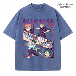 Jujutsu Kaisen Anime peripheral pure cotton washed and worn T-shirt from S to 2XL