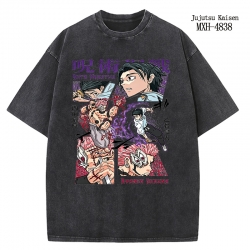 Jujutsu Kaisen Anime peripheral pure cotton washed and worn T-shirt from S to 2XL