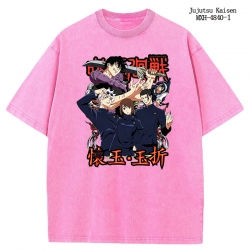 Jujutsu Kaisen Anime peripheral pure cotton washed and worn T-shirt from S to 2XL
