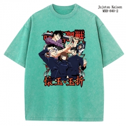 Jujutsu Kaisen Anime peripheral pure cotton washed and worn T-shirt from S to 2XL