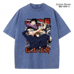 Jujutsu Kaisen Anime peripheral pure cotton washed and worn T-shirt from S to 2XL