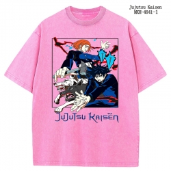 Jujutsu Kaisen Anime peripheral pure cotton washed and worn T-shirt from S to 2XL