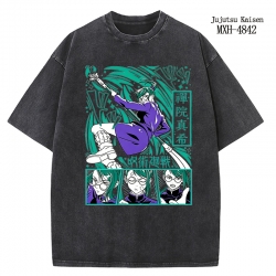 Jujutsu Kaisen Anime peripheral pure cotton washed and worn T-shirt from S to 2XL