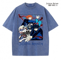 Jujutsu Kaisen Anime peripheral pure cotton washed and worn T-shirt from S to 2XL