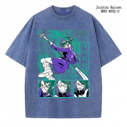 Jujutsu Kaisen Anime peripheral pure cotton washed and worn T-shirt from S to 2XL