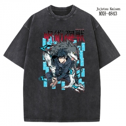 Jujutsu Kaisen Anime peripheral pure cotton washed and worn T-shirt from S to 2XL