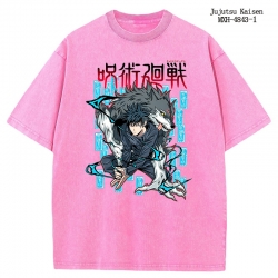 Jujutsu Kaisen Anime peripheral pure cotton washed and worn T-shirt from S to 2XL