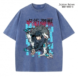 Jujutsu Kaisen Anime peripheral pure cotton washed and worn T-shirt from S to 2XL