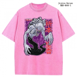 Jujutsu Kaisen Anime peripheral pure cotton washed and worn T-shirt from S to 2XL