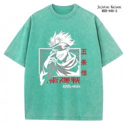 Jujutsu Kaisen Anime peripheral pure cotton washed and worn T-shirt from S to 2XL
