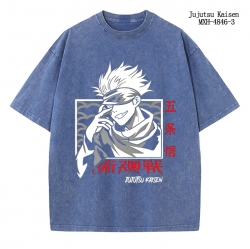 Jujutsu Kaisen Anime peripheral pure cotton washed and worn T-shirt from S to 2XL