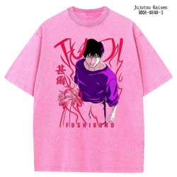 Jujutsu Kaisen Anime peripheral pure cotton washed and worn T-shirt from S to 2XL