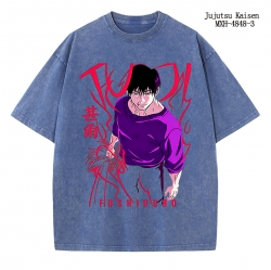 Jujutsu Kaisen Anime peripheral pure cotton washed and worn T-shirt from S to 2XL