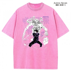Jujutsu Kaisen Anime peripheral pure cotton washed and worn T-shirt from S to 2XL