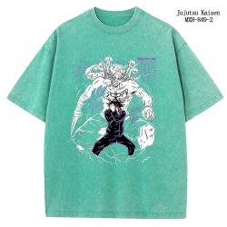 Jujutsu Kaisen Anime peripheral pure cotton washed and worn T-shirt from S to 2XL