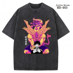 Jujutsu Kaisen Anime peripheral pure cotton washed and worn T-shirt from S to 2XL