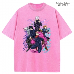 Jujutsu Kaisen Anime peripheral pure cotton washed and worn T-shirt from S to 2XL