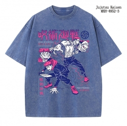 Jujutsu Kaisen Anime peripheral pure cotton washed and worn T-shirt from S to 2XL