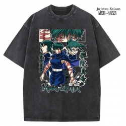 Jujutsu Kaisen Anime peripheral pure cotton washed and worn T-shirt from S to 2XL