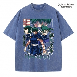 Jujutsu Kaisen Anime peripheral pure cotton washed and worn T-shirt from S to 2XL