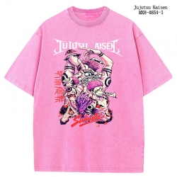 Jujutsu Kaisen Anime peripheral pure cotton washed and worn T-shirt from S to 2XL
