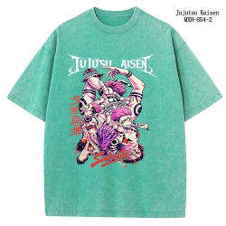 Jujutsu Kaisen Anime peripheral pure cotton washed and worn T-shirt from S to 2XL