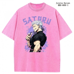 Jujutsu Kaisen Anime peripheral pure cotton washed and worn T-shirt from S to 2XL