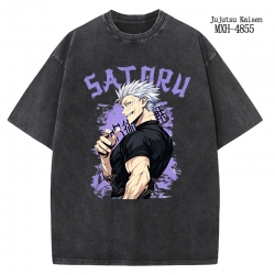 Jujutsu Kaisen Anime peripheral pure cotton washed and worn T-shirt from S to 2XL